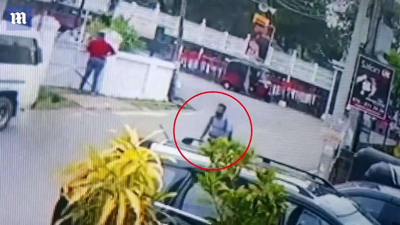 Chilling CCTV footage captured one of the Sri Lankan Easter Sunday..