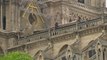 Notre-Dame: les premières images de la bâche installée pour protéger la cathédrale de la pluie