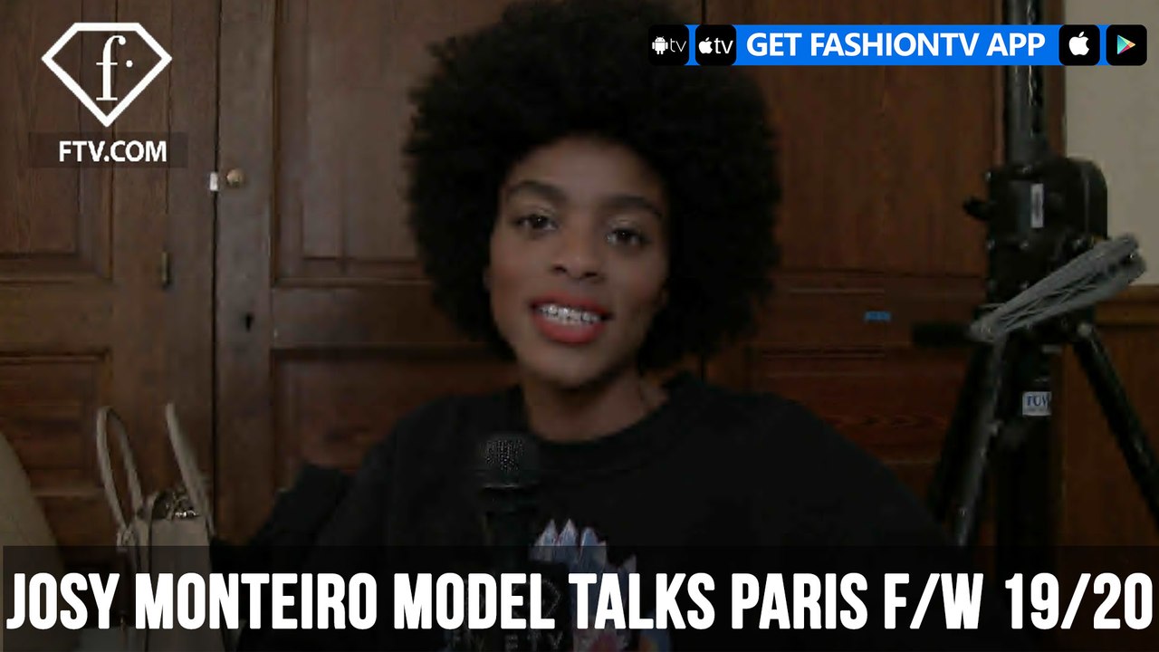 Josy Monteiro Model Talks Instagram Paris F/W 19/20 | FashionTV | FTV