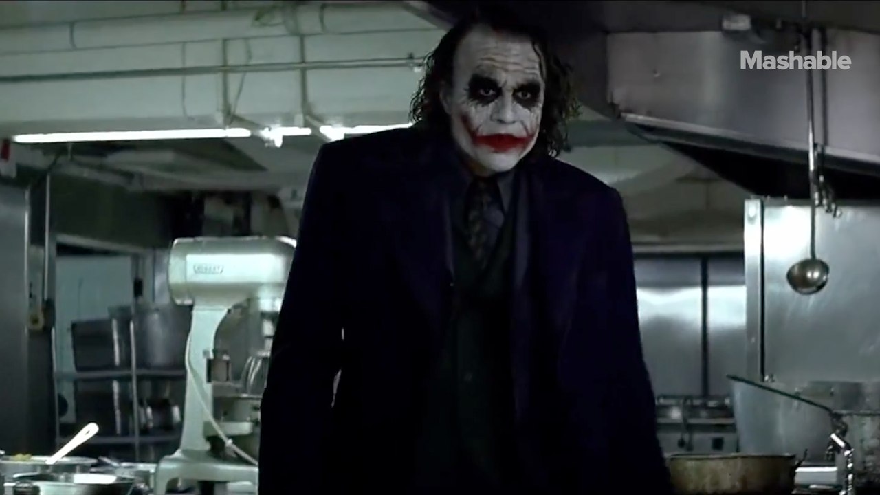 Heath Ledger's Joker auditions to be a party clown — Altered Movie Scenes