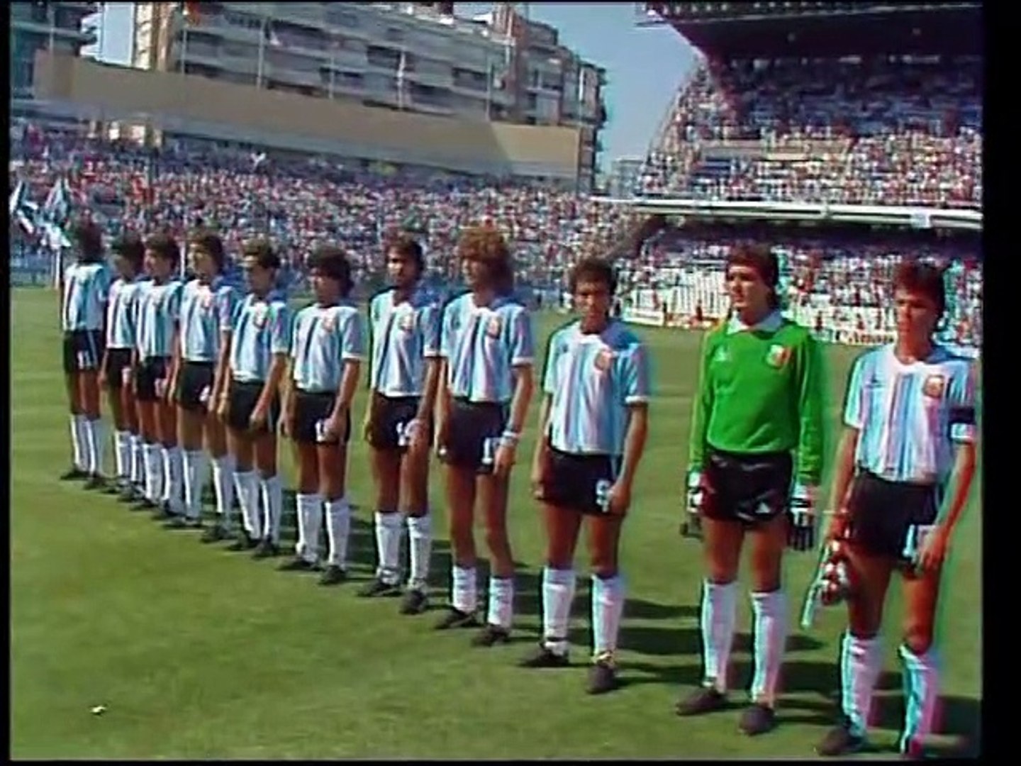 Subbuteo C100 équipe Légère Argentine Coupe Du Monde 1982 - Réf 457 - Repeinte