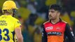 IPL 2019 CSK vs SRH: Rashid Khan, Shane Watson in war of words during match | वनइंडिया हिंदी