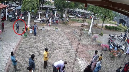 Cámaras de seguridad muestran al sospechoso del atentado de Sri Lanka