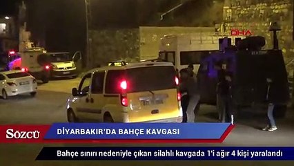 Diyarbakır’da aileler arasında bahçe kavgası