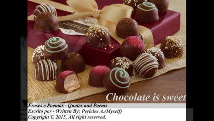 Pizza is salty, chocolate is sweet: My love kiss me [Poetry] [Quotes and Poems]