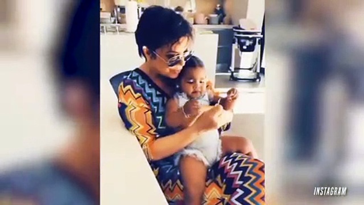Kris Jenner Cuddles With True Thompson