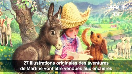 Des illustrations des aventures de Martine mises aux enchères