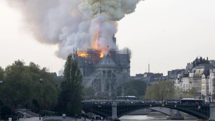Incendie en cours à Notre-Dame de Paris