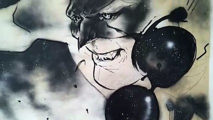 Comicon 2019 - Murales Emanuel Simeoni - 80 anni di Batman