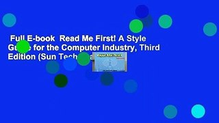 Full E-book  Read Me First! A Style Guide for the Computer Industry, Third Edition (Sun Technical
