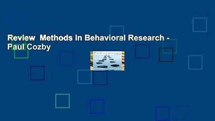 Review  Methods in Behavioral Research - Paul Cozby