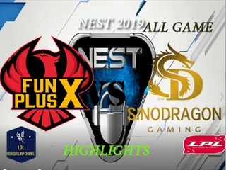 FPX  vs. SDG Highlights ALL GameS  NEST 2019