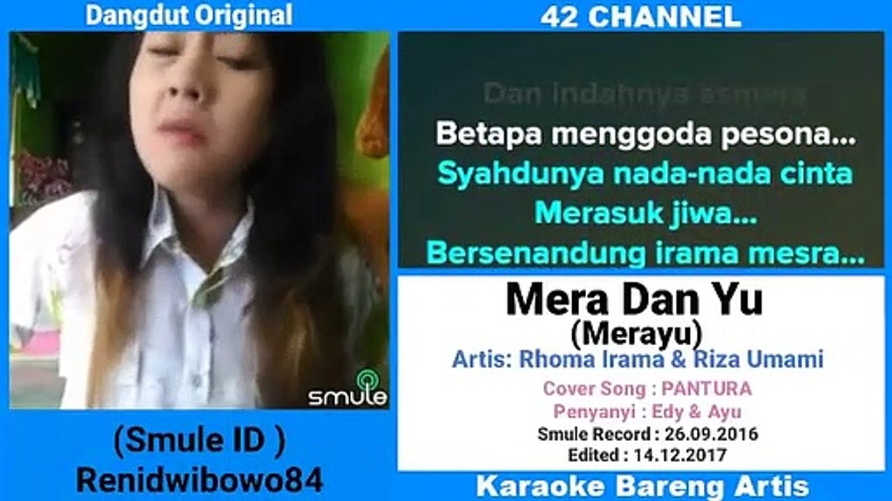 MERA DAN YU - Karaoke bareng artis