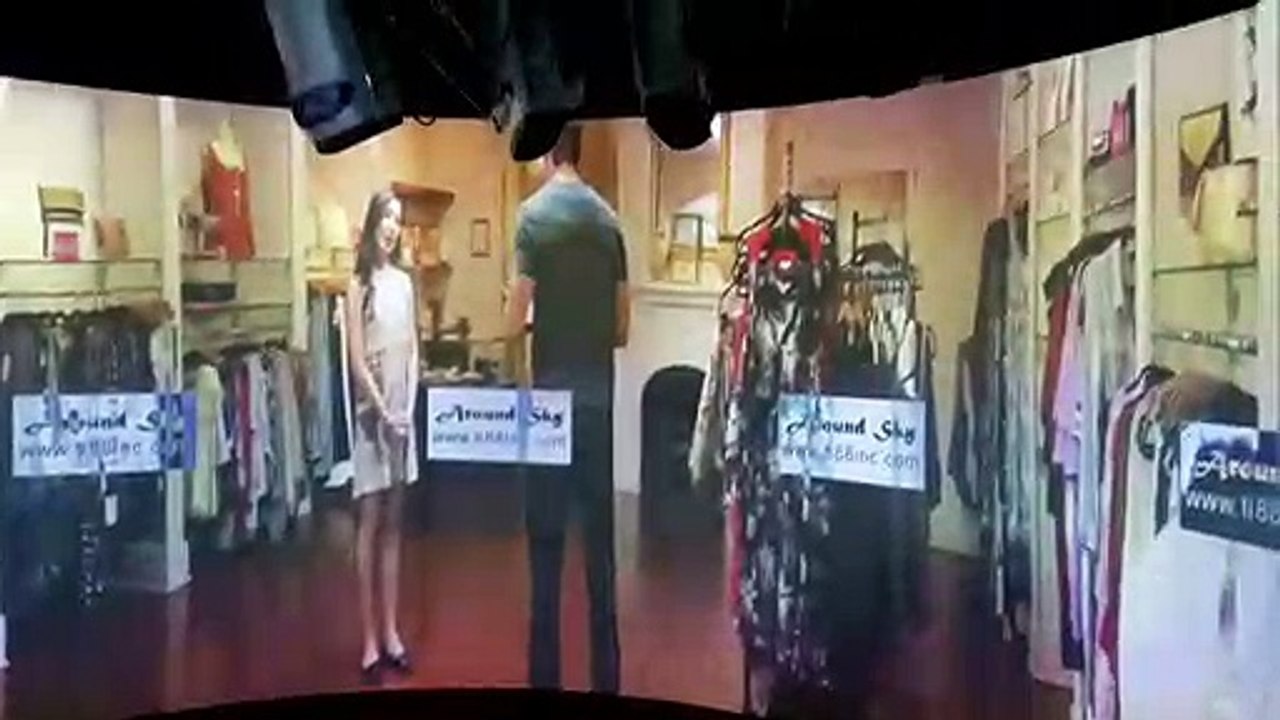 5-channel arc screen fusion projection large screen