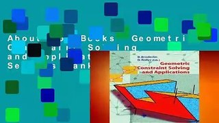 About For Books  Geometric Constraint Solving and Applications  Best Sellers Rank : #2
