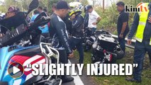 Deputy minister slightly injured in motorcycle crash