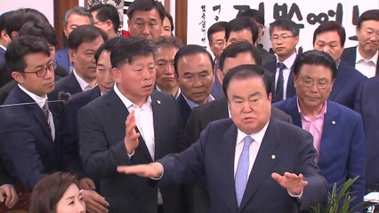 "오신환 사보임 막아달라"...한국당, 국회의장실 몸싸움 항의 소동 / YTN
