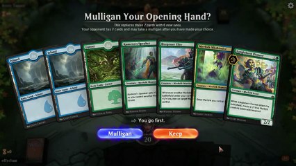 Simic Merfolk vs Mulligan man man man