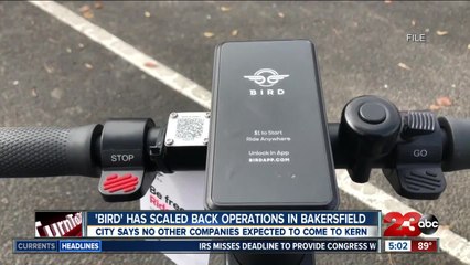 Télécharger la video: https://www.turnto23.com/news/local-news/have-bird-scooters-flown-the-coop-in-bakersfield