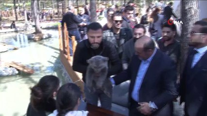 60 türden 450 adet hayvan macera parkında