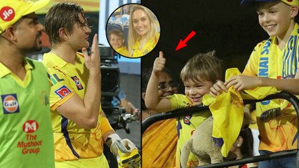 IPL 2019 : Shane Watson Has A Moment With His Son And It Is Winning Hearts || Oneindia Telugu