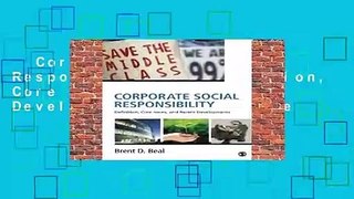Corporate Social Responsibility: Definition, Core Issues, and Recent Developments  For Kindle