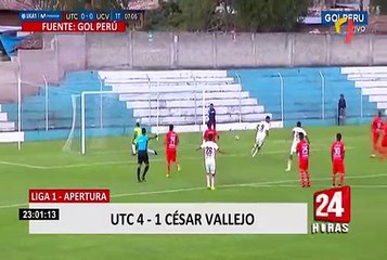 Liga 1 Apertura: UTC goleó con 4 – 1 a César Vallejo
