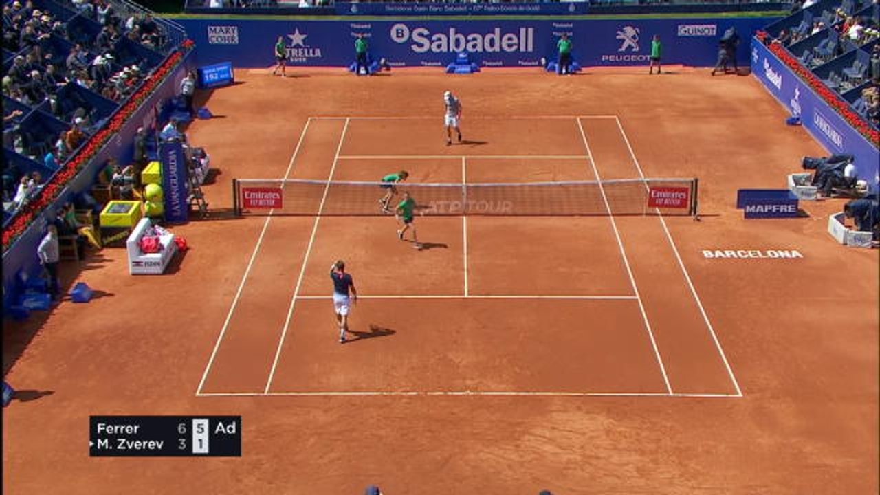 Barcelone - Ferrer entame son jubilé en dominant Zverev