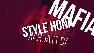 Mafia Style (Official Song) - Sidhu Moose Wala | Latest Punjabi Song 2019