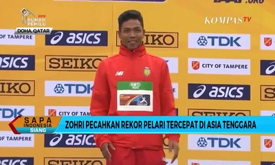 Pecahkan Rekor Suryo Agung, Zohri Jadi Manusia Tercepat Asia Tenggara