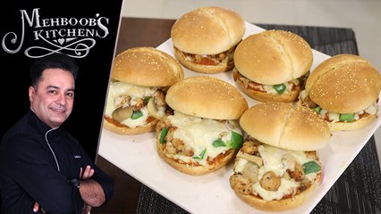Pizza Burger Recipe by Chef Mehboob Khan 23 April 2019