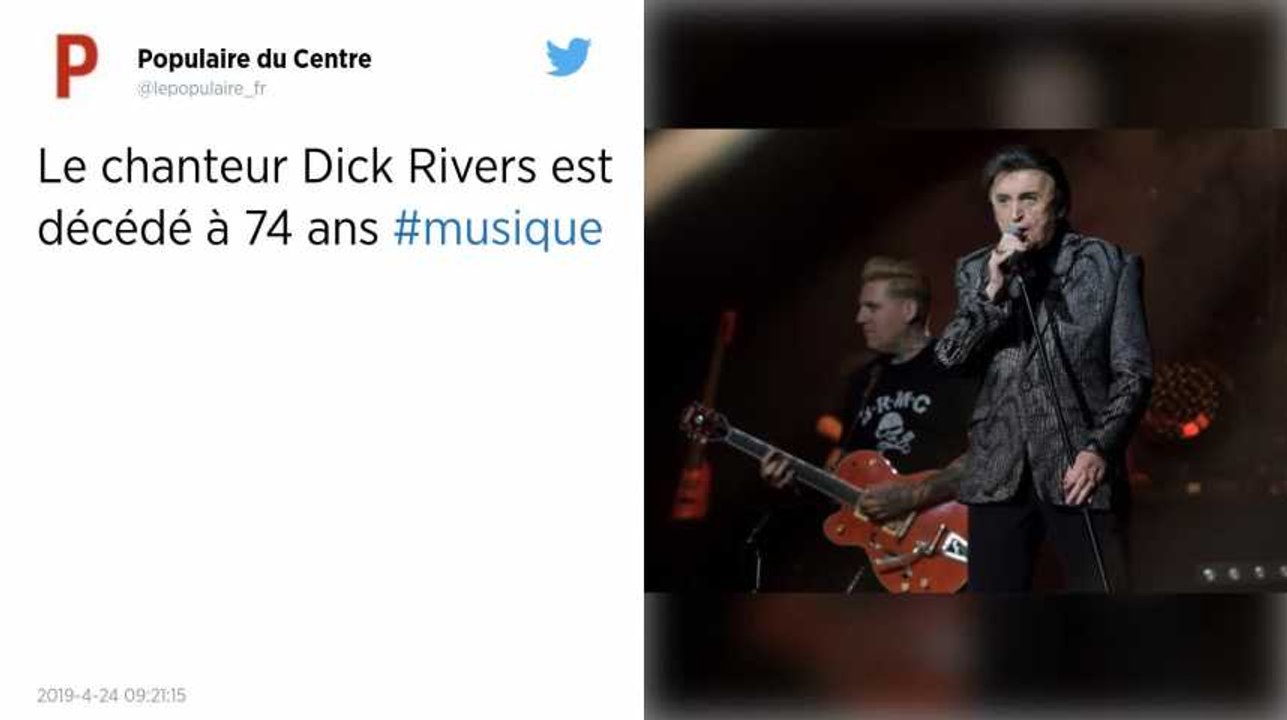Le chanteur Dick Rivers est décédé à l’âge de 74 ans