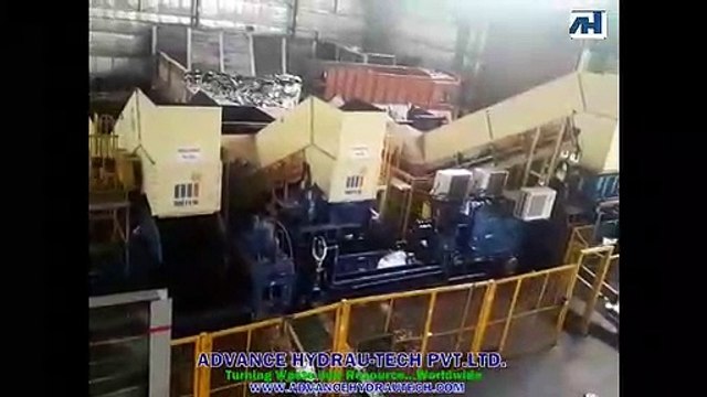 Hydraulic Continuous Scrap Baler for CRC, MS And Aluminum Scrap Bundling