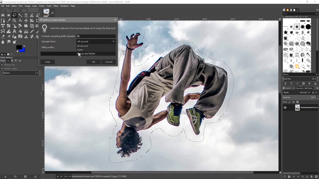 GIMP 2.10 Tutorial - Resynthesizer Tutorial