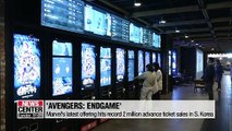 'Avengers: Endgame' hits record 2 million advance cinema ticket sales in S. Korea