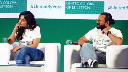Saif Ali Khan & Bhumi Pednekar At The Panel Discussion On 'Progressive India'