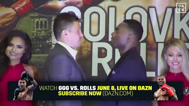 HE'S BACK! - GENNADY 'GGG' GOLOVKIN v STEVE ROLLS - HEAD TO HEAD @ PRESS CONFERENCE / GGG-ROLLS