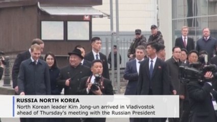 Kim received with military honors in Vladivostok ahead of meeting with Putin