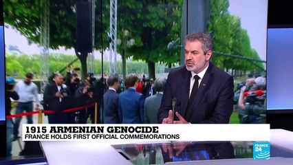 What does it mean that France is commemorating the Armenian genocide for the first time?