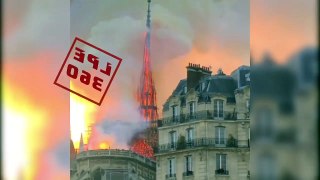 850 Years of History -- Notre Dame in Flames