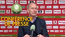 Conférence de presse AC Ajaccio - Stade Brestois 29 (0-2) : Olivier PANTALONI (ACA) - Jean-Marc FURLAN (BREST) - 2018/2019