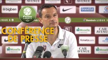 Conférence de presse FC Metz - Grenoble Foot 38 (1-1) : Frédéric  ANTONETTI (FCM) - Philippe  HINSCHBERGER (GF38) - 2018/2019
