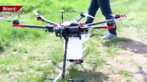 Tarlalarda drone ile ilaçlama dönemi başladı