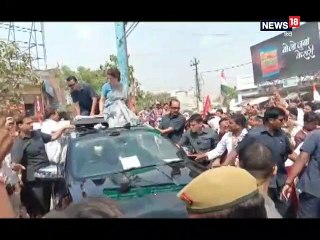 प्रियंका गांधी के काफिले की गाड़ी ने महिला सिपाही को कुचला