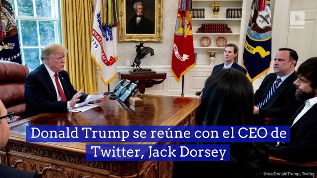 Donald Trump se reúne con el CEO de Twitter, Jack Dorsey