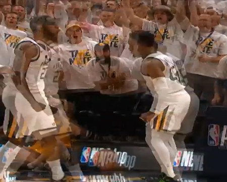 لقطة: كرة سلة: ميتشل يسجّل سلّة ساحقة مذهلة خلال فوز جاز على روكتس