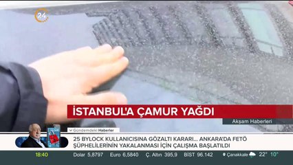İstanbul'da çamur yağdı