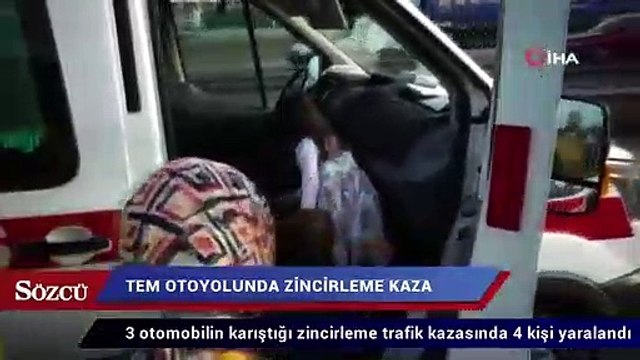 TEM otoyolunda zincirleme kaza