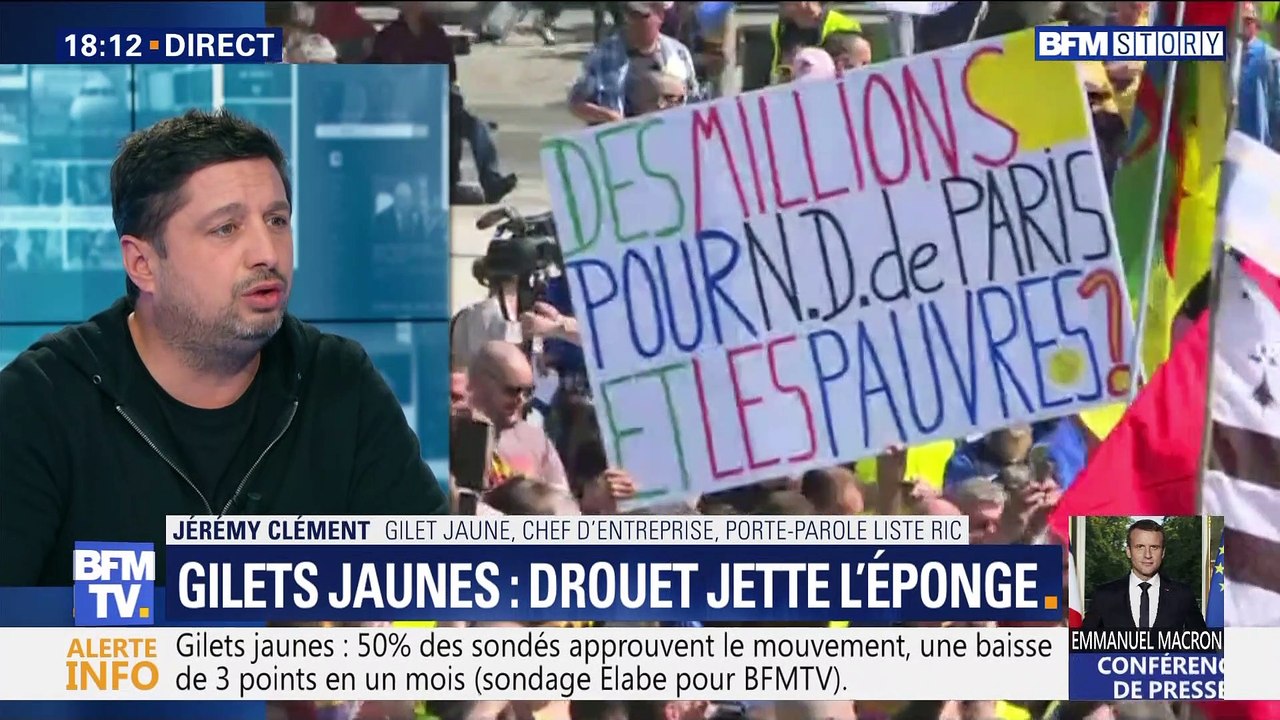 Gilets jaunes: Eric Drouet jette l'éponge
