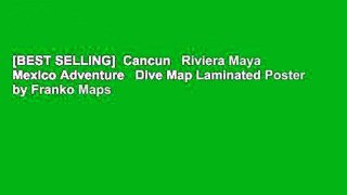 [BEST SELLING]  Cancun   Riviera Maya Mexico Adventure   Dive Map Laminated Poster by Franko Maps